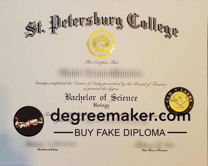 Buy St Petersburg College diploma, buy St Petersburg College degree, buy fake diploma online.