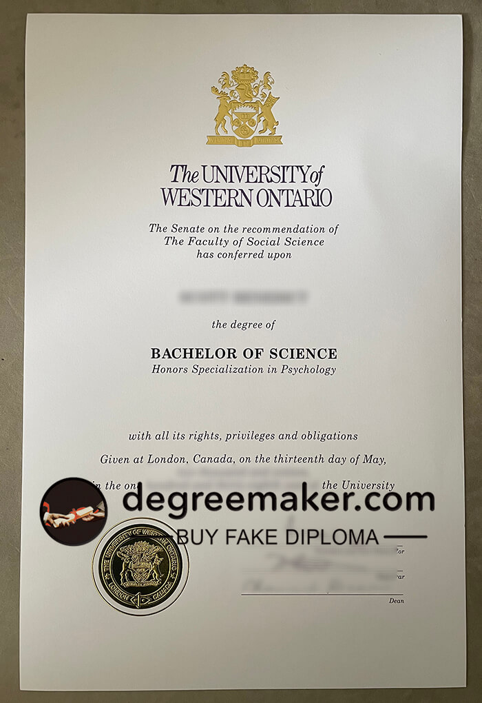 UWO diploma, how to buy UWO fake degree？buy fake degree in Canada. buy fake degree online.