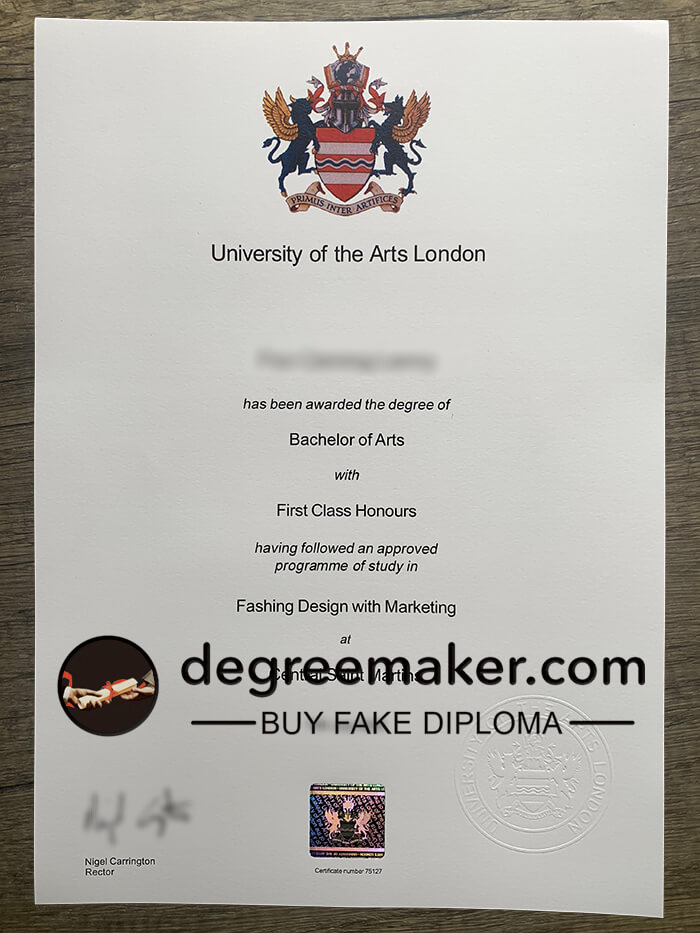 UAL diploma, University of the Arts London degree, where to buy UAL fake diploma? buy fake degree online.