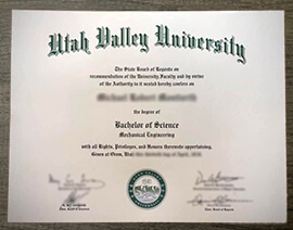 We offer high quality diplomas from Utah Valley University