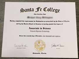 How can I order a replica of Santa Fe College diploma?