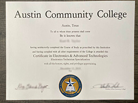 We offer fake Austin Community College Diplomas.