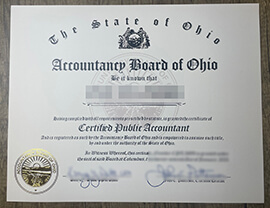 How to buy State of Ohio CPA Fake Certificate?