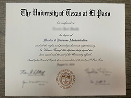 UTEP Diploma, Buy University of Texas at El Paso Degree.