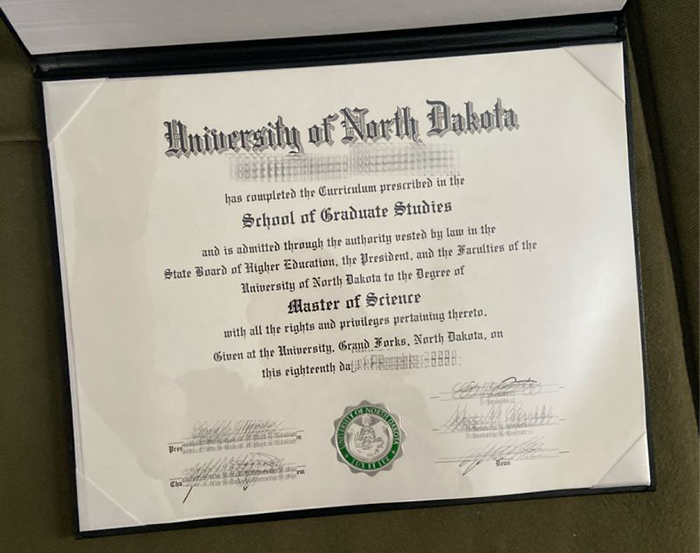 University of North Dakota diploma, buy UND Master degree.