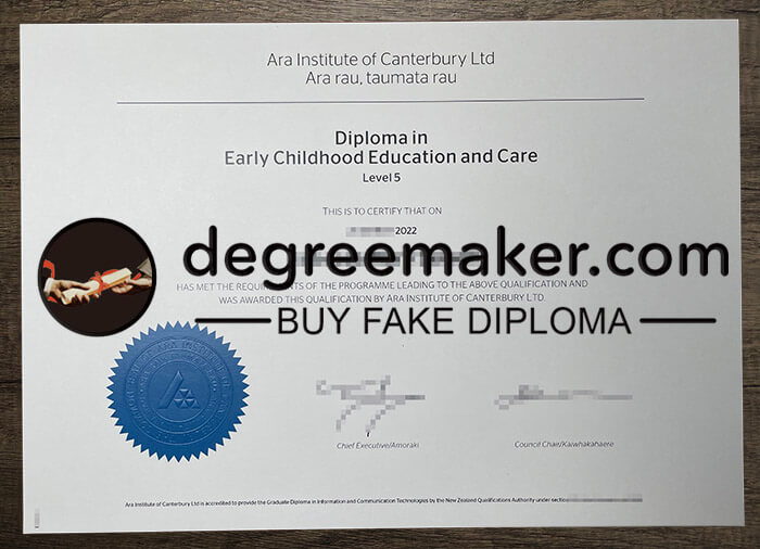 buy fake Ara Institute of Canterbury degree