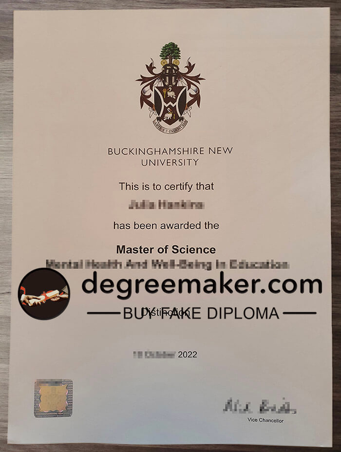 buy fake Buckinghamshire New University degree