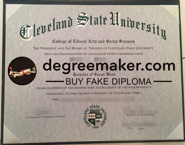 buy fake Cleveland State University degree