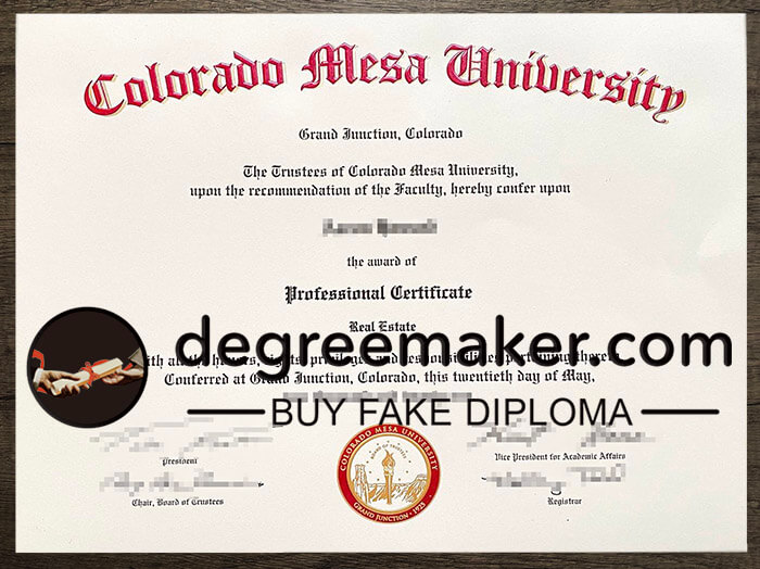 buy fake Colorado Mesa University degree
