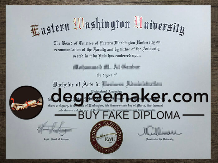 buy fake Eastern Washington University degree