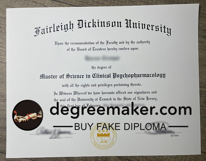 buy fake Fairleigh Dickinson University degree