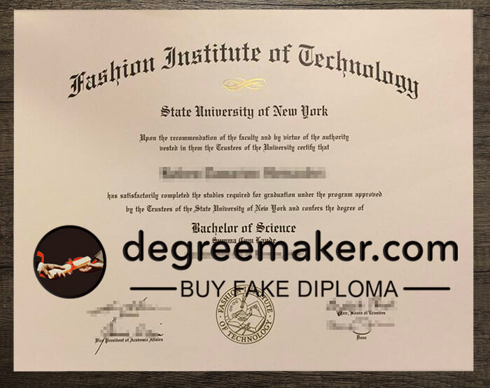 buy fake Fashion Institute of Technology degree
