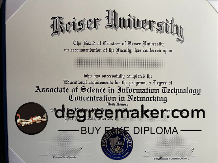 buy fake Keiser University degree