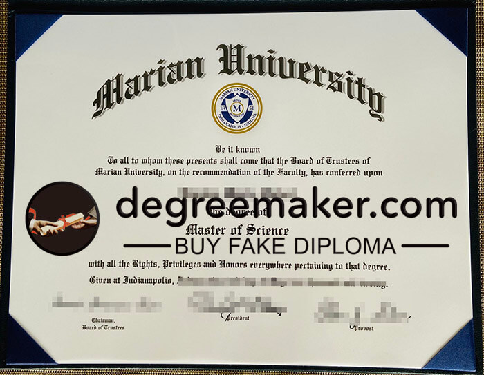 buy fake Marian University degree