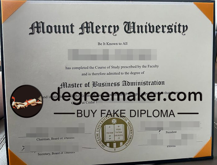 buy fake Mount Mercy University degree