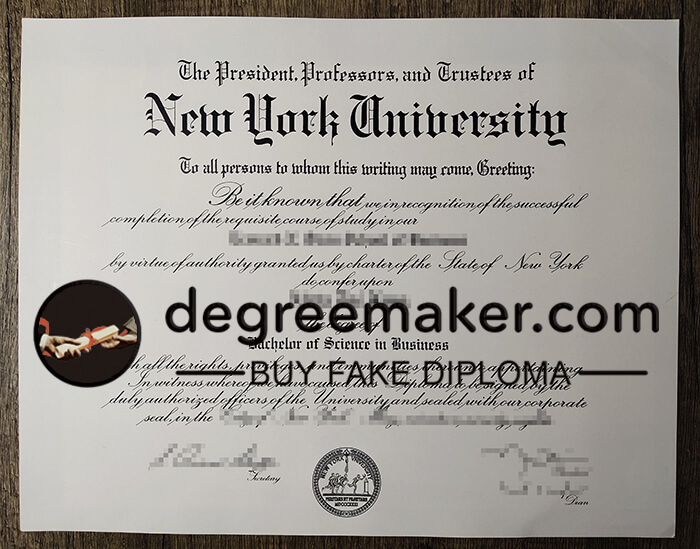 buy fake New York University degree