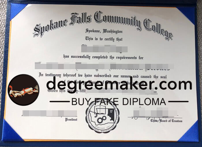 buy fake Spokane Falls Community College degree