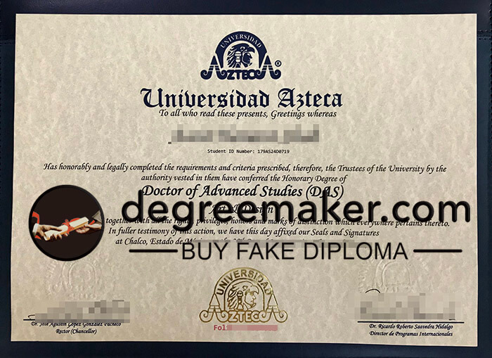 buy fake Universidad Azteca degree