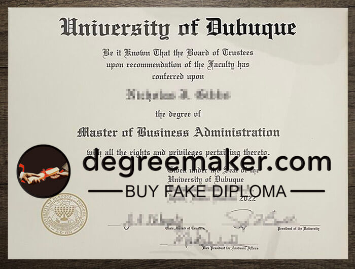 buy fake University of Dubuque degree