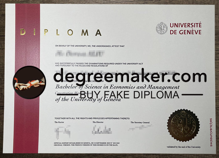 buy fake University of Geneve degree