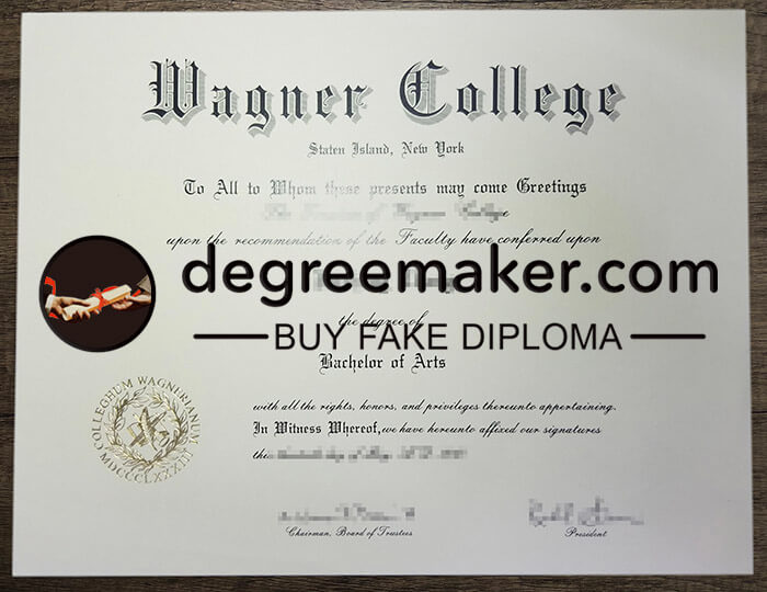 buy fake Wagner College degree
