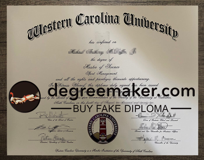 buy fake Western Carolina University degree