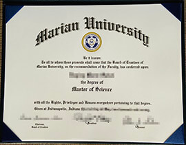 How do I order a 100% copy Marian University degree?