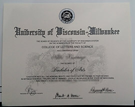 Buy Fake University of Wisconsin Milwaukee (UWM) Diploma.