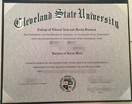 Can I order fake Cleveland State University diploma online?