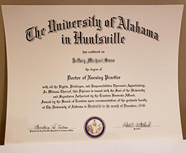 Purchase a fake University of Alabama in Huntsville degree.