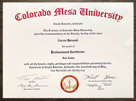 Buy fake Colorado Mesa University degree, fake CMU diploma.