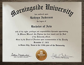Where to obtain replacement Morningside University degree?
