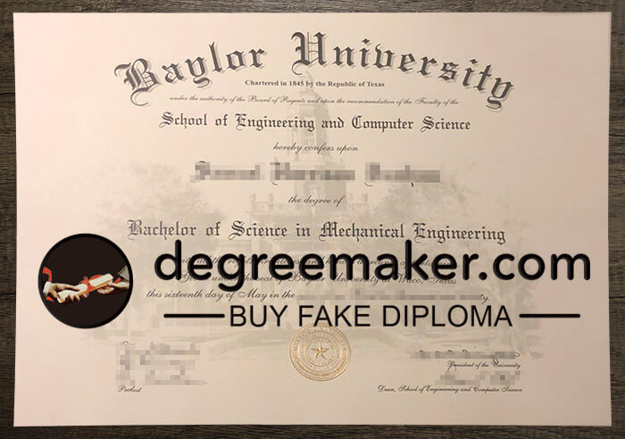 buy fake Baylor University degree