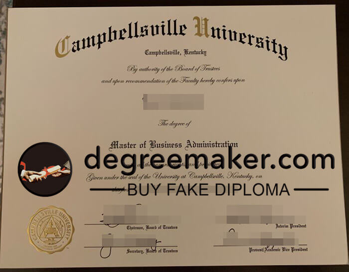 buy fake Campbellsville University degree