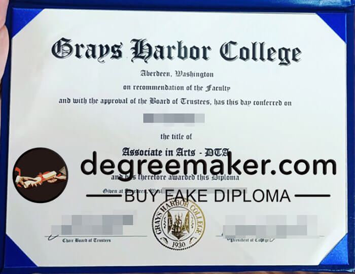 buy fake Grays Harbor College degree