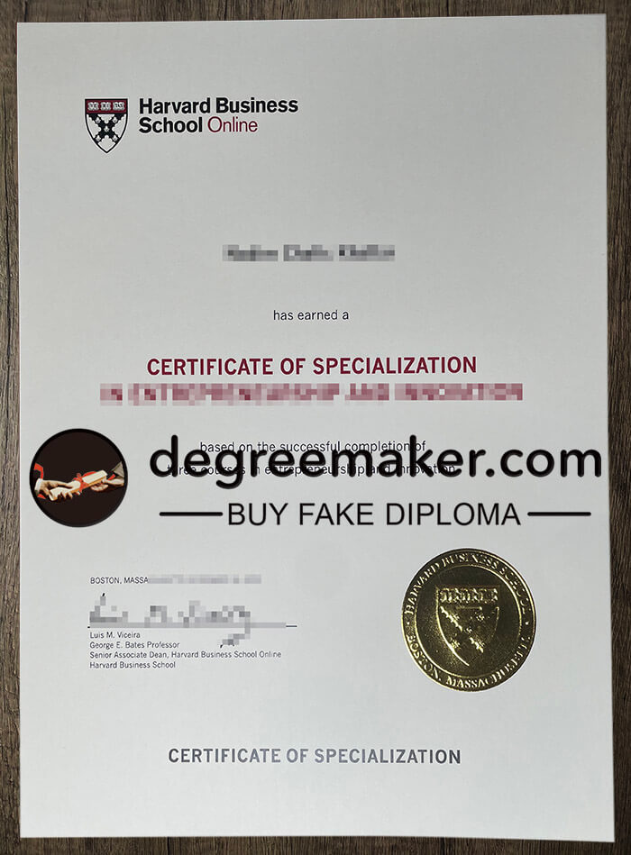 buy fake Harvard Business School Online degree