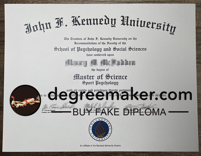 buy John F. Kennedy University degree