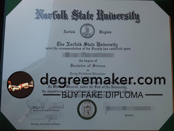 buy fake Norfolk State University degree
