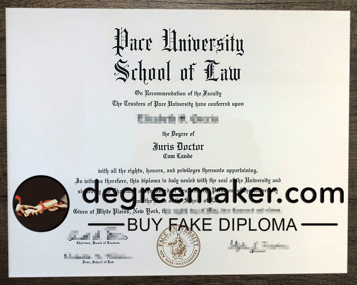 buy fake Pace University School of Law degree