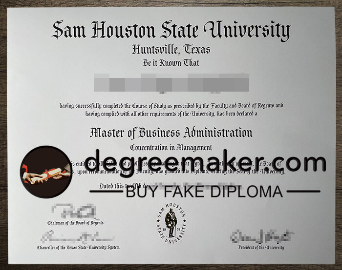 buy fake Sam Houston State University degree