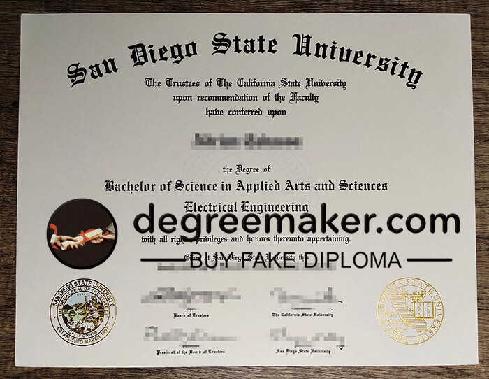 buy fake San Diego State University degree