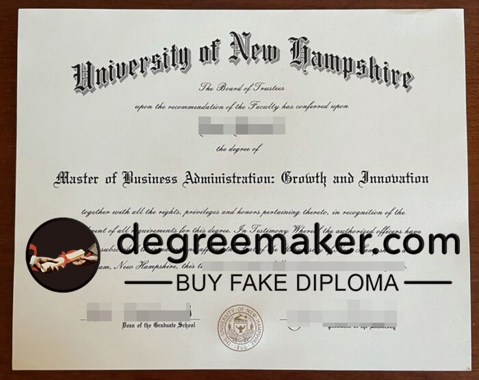 buy fake University of New Hampshire degree