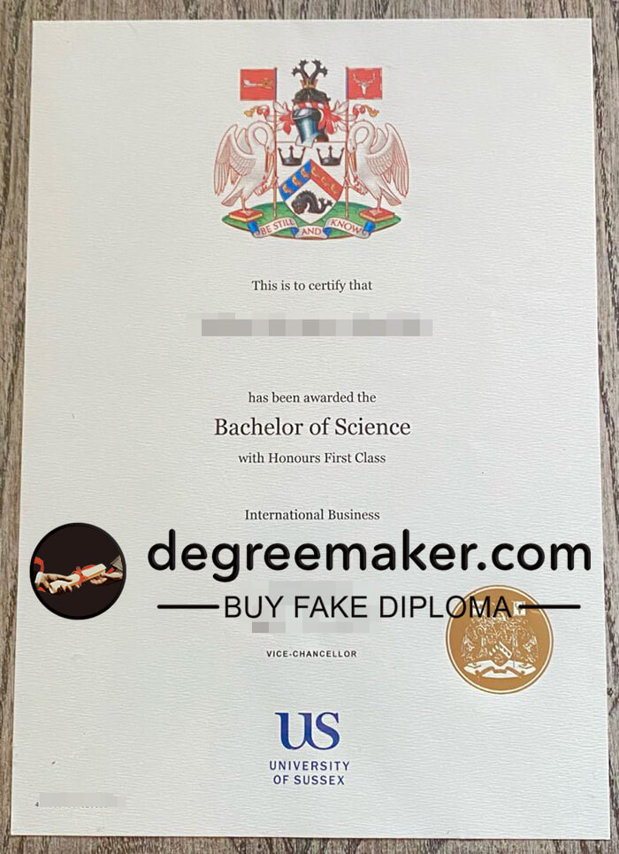 buy fake University of Sussex degree