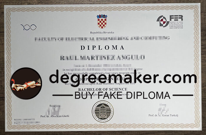 buy fake University of Zagreb degree