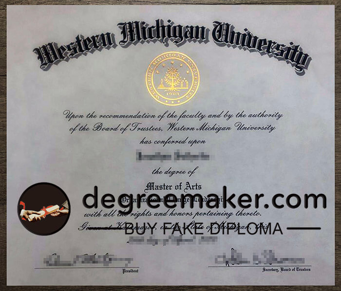buy fake Western Michigan University degree