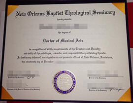 Order New Orleans Baptist Theological Seminary fake diploma.