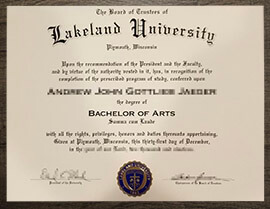 Where to buy best quality Lakeland University diploma?