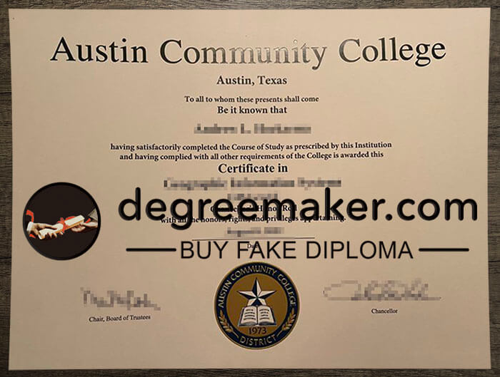 buy fake Austin Community College degree