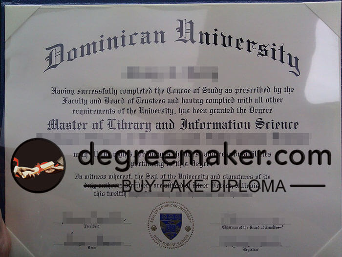 buy fake Dominican University degree