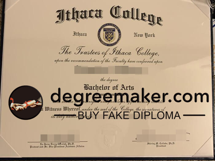 buy fake Ithaca College degree